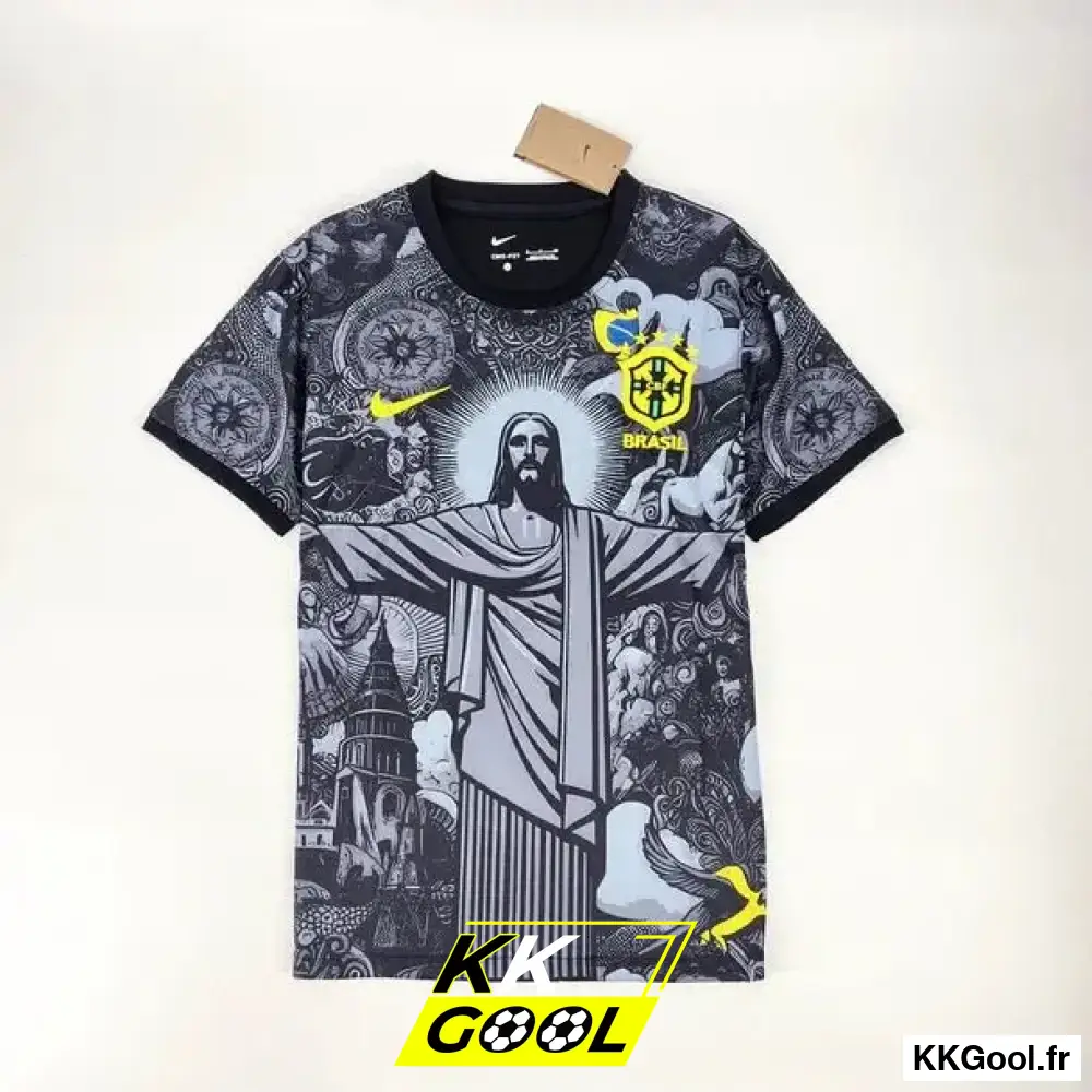 KKGool -  Maillot Brésil Concept Noir 2024/2025