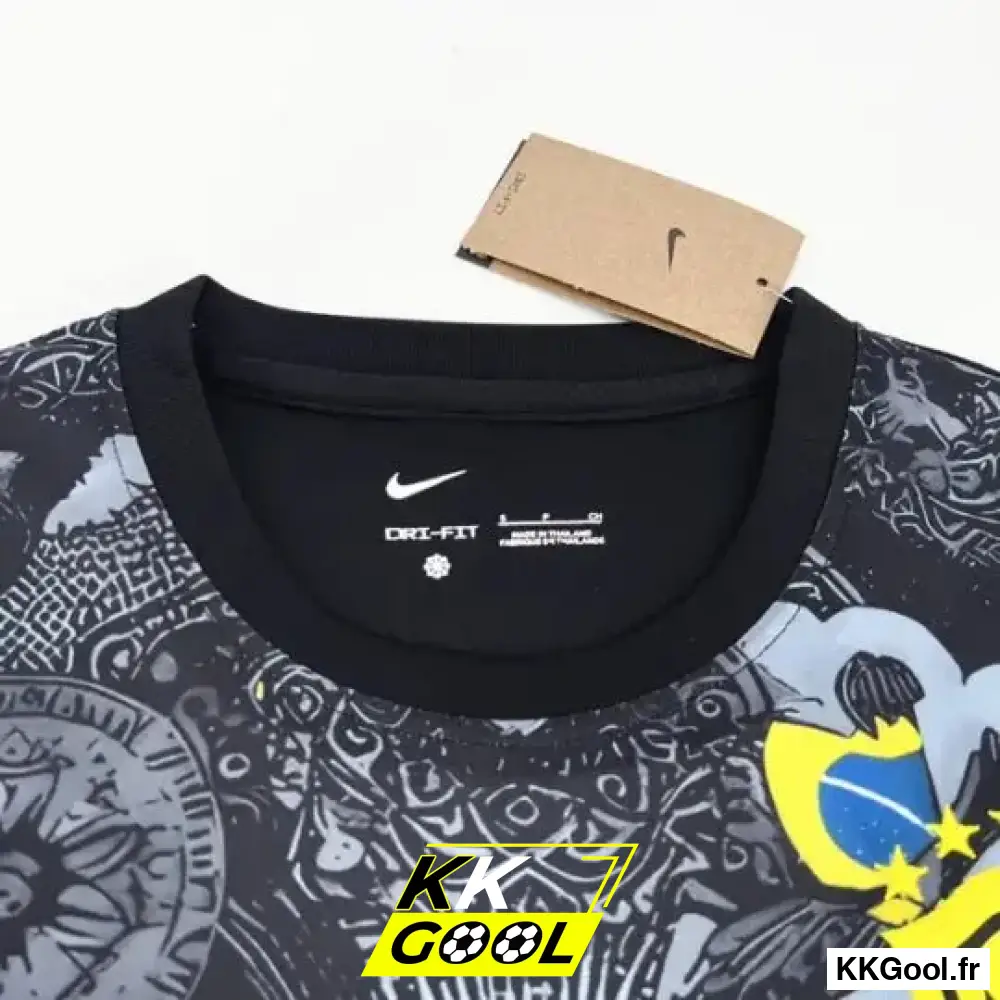 KKGool -  Maillot Brésil Concept Noir 2024/2025 - Image 6
