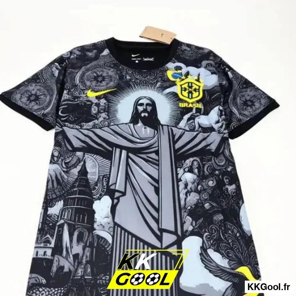 KKGool -  Maillot Brésil Concept Noir 2024/2025 - Image 7