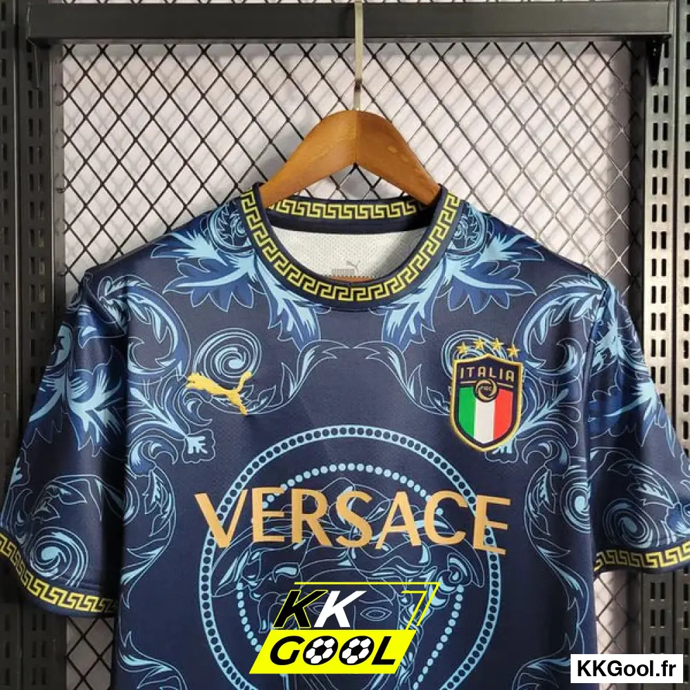 KKGool - Maillot Italie Concept Versace Bleu 2023/2024 - Image 2