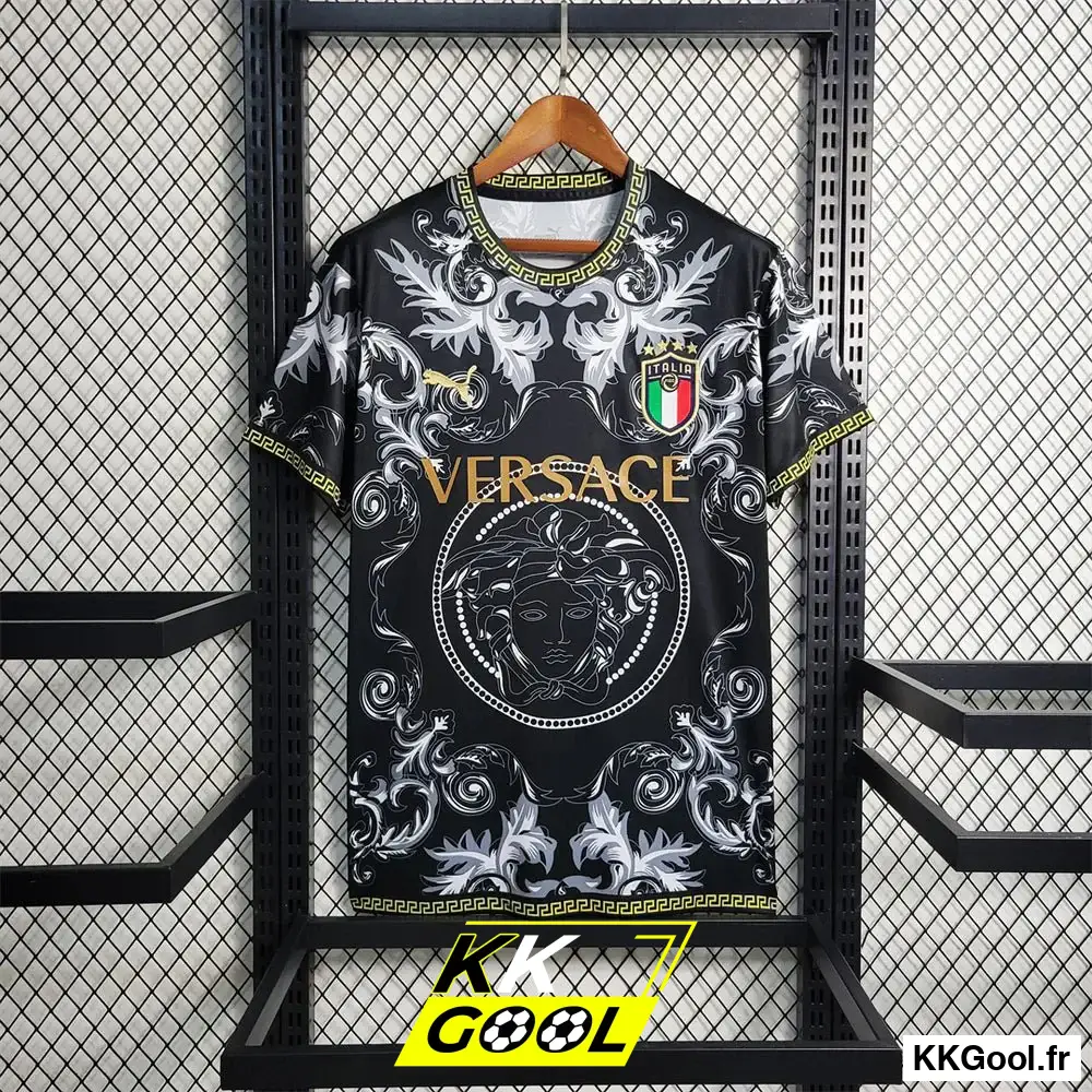 KKGool - Maillot Italie Concept Versace Noir 2023/2024